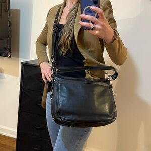 Coach Black Crossbody Bag with Brown Interior , Like New 13.5"x10"x3"